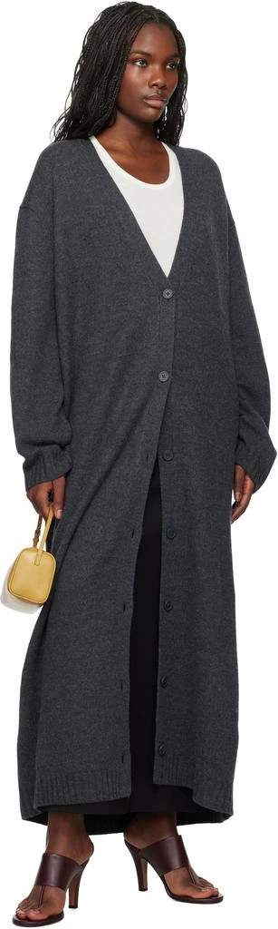 The Frankie Shop Gray Emi Long Knit Cardigan 4