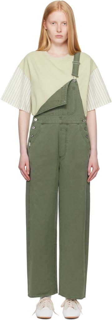 Citizens of Humanity Khaki Freya Denim Overalls