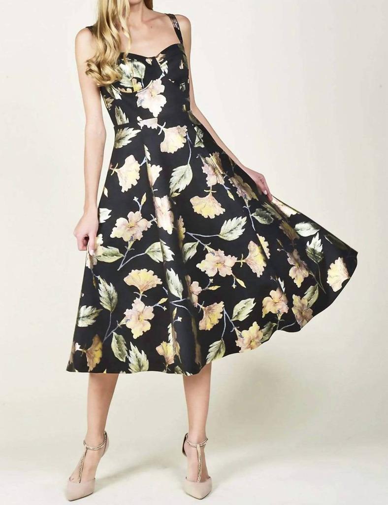 Eva Franco Eva Franco - Nadia Metallic Midi Dress