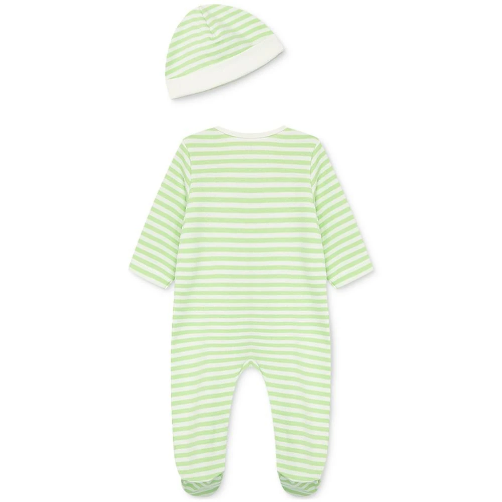 Little Me Baby Boys or Baby Girls Caterpillar Coverall and Hat, 2 Piece Set 2