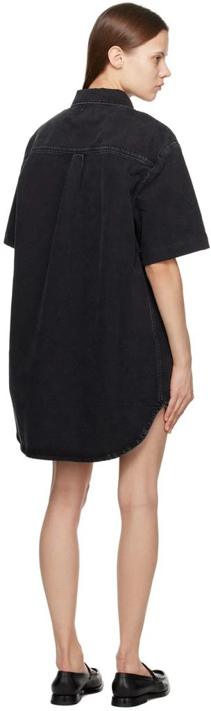 Loulou Studio Black Sant Denim Minidress 3
