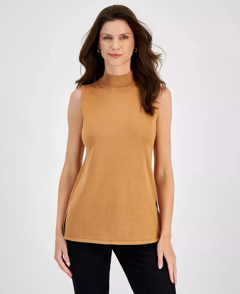 JM Collection Women's Sleeveless Mock-Turtleneck Sweater, Created for Macy's 1