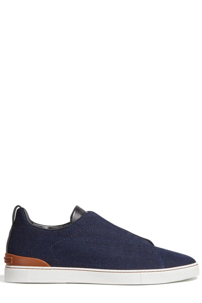 Zegna Zegna Denim Triple Stitch Sneakers 1