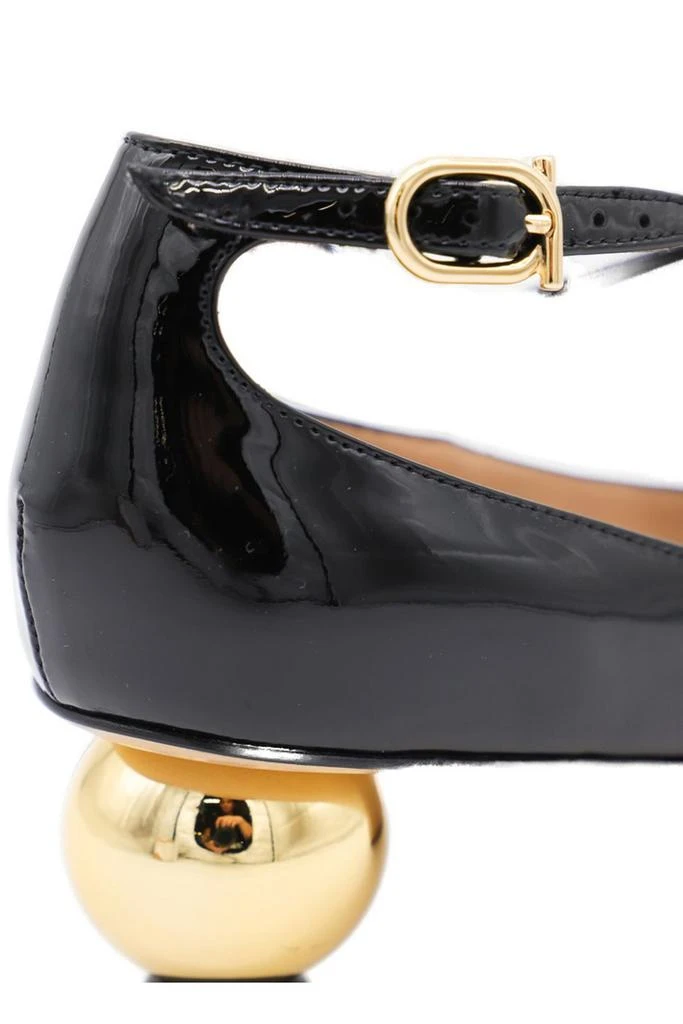 Salvatore Ferragamo Ferragamo Spherical Heel T-Strap Pumps 4