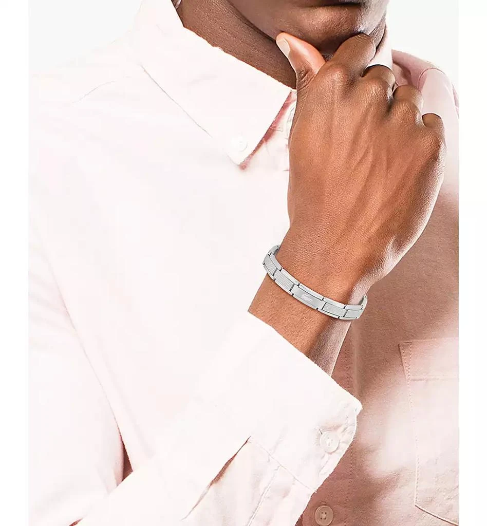 Lacoste Men
s Stencil Gold-Tone Stainless Steel Bracelet 3