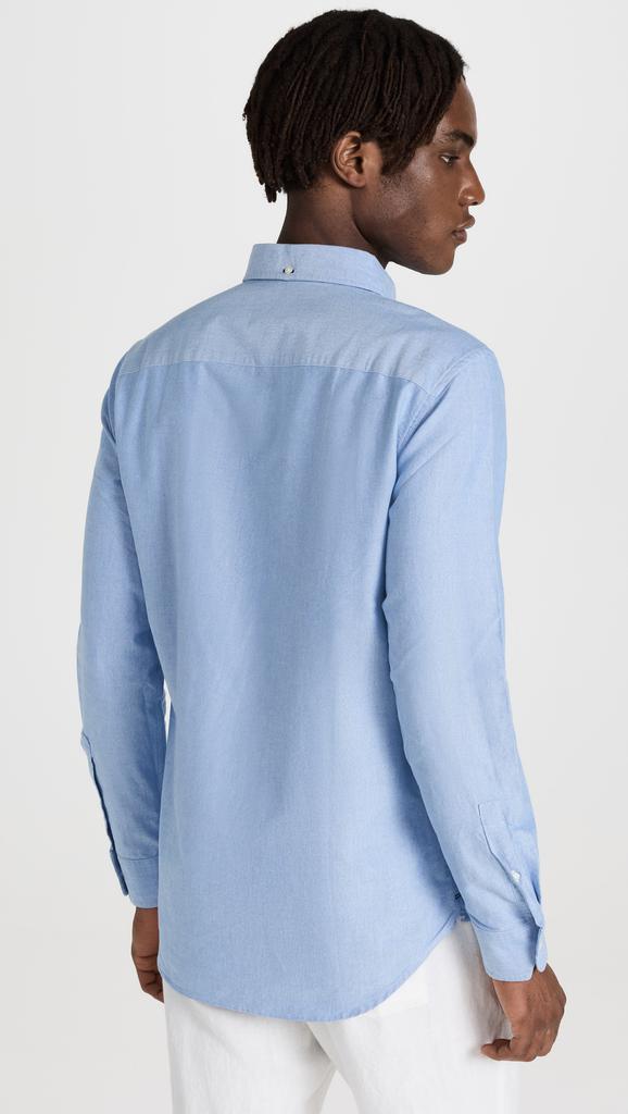 Club Monaco Long Sleeve Solid Oxford Shirt