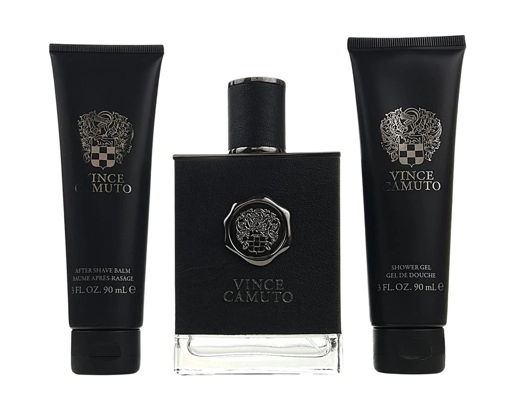 Vince Camuto 3 Pc. Gift Set for Men S/G 3 oz + After Shave Balm 3 oz + Eau De Toilette SPR 3.4 oz 1