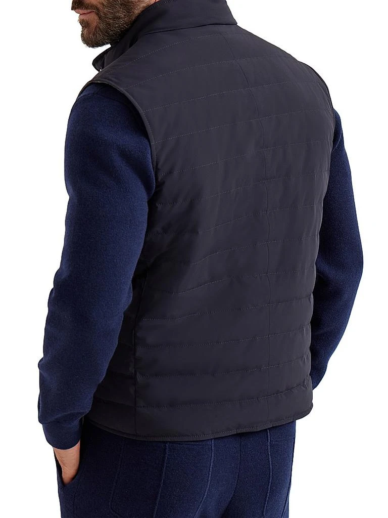 Brunello Cucinelli Bonded Taffeta Lightweight Down Vest 3