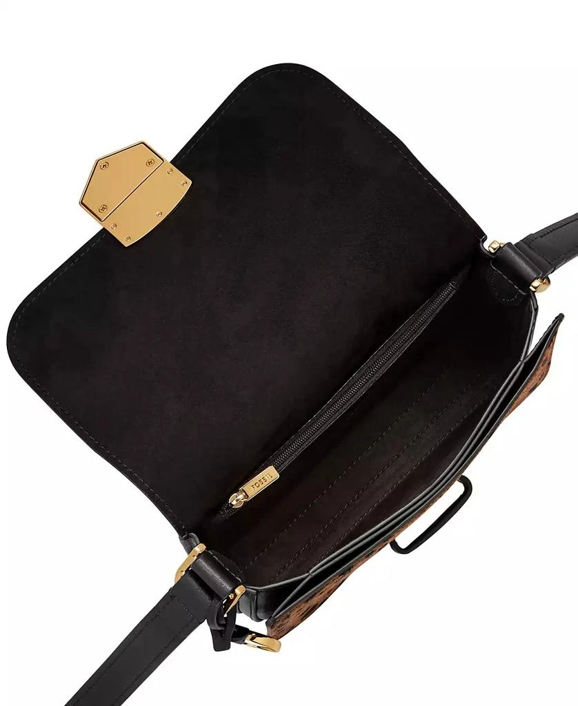 Fossil Lennox Leather Flap Crossbody Bag 4