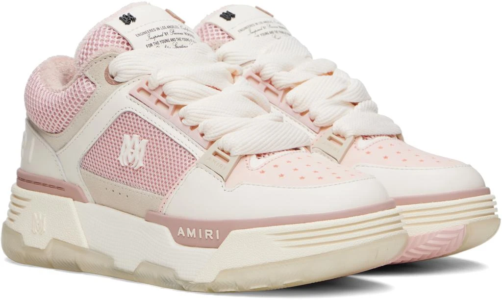 AMIRI Pink 
White MA-1 Sneakers 4