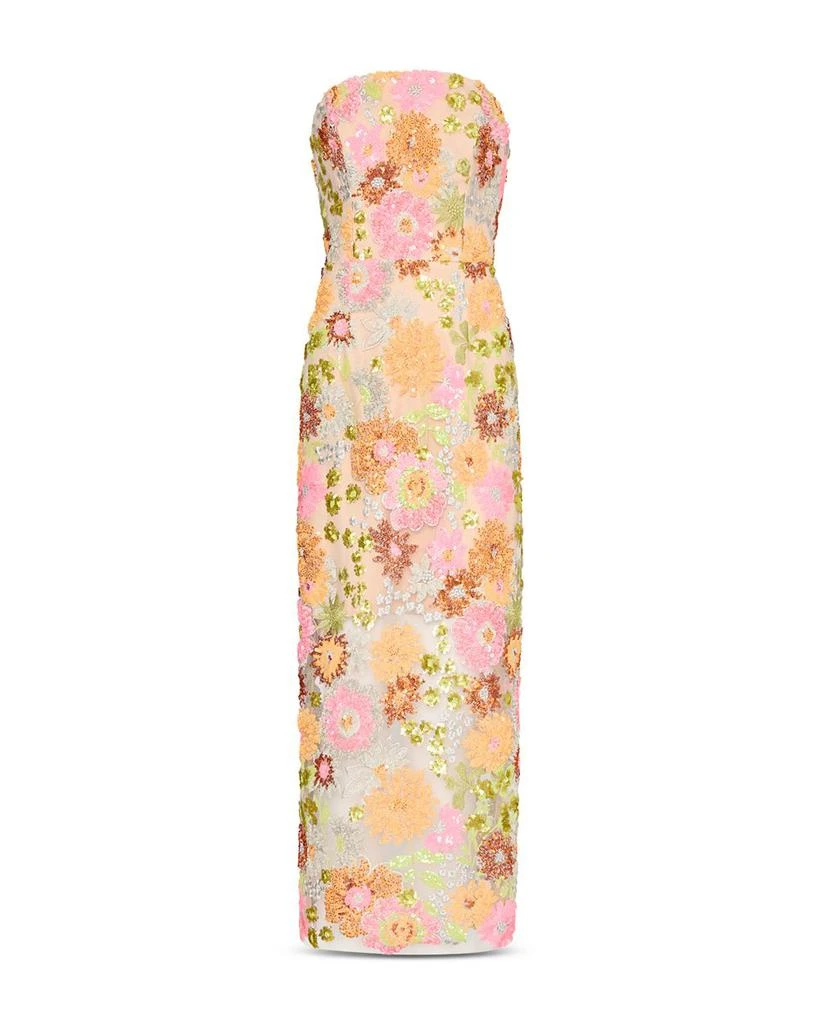 Milly Kait Sequined Strapless Dress 1