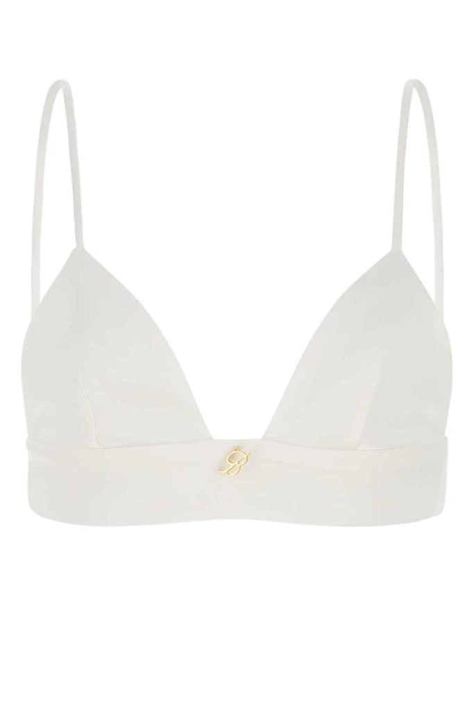 BLUMARINE Blumarine Logo Plaque Cropped Top 1