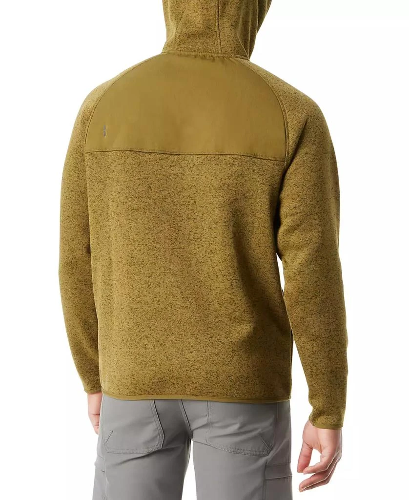 BASS OUTDOOR Men
s Regular-Fit Mixed-Media 1/4-Snap Hoodie 2
