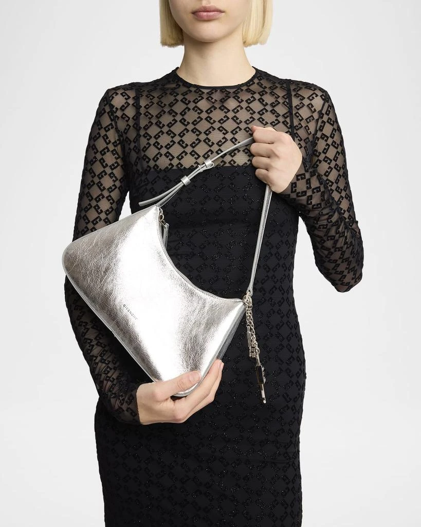 Givenchy Lucky Small Lock Shoulder Bag in Metallic Leather 2