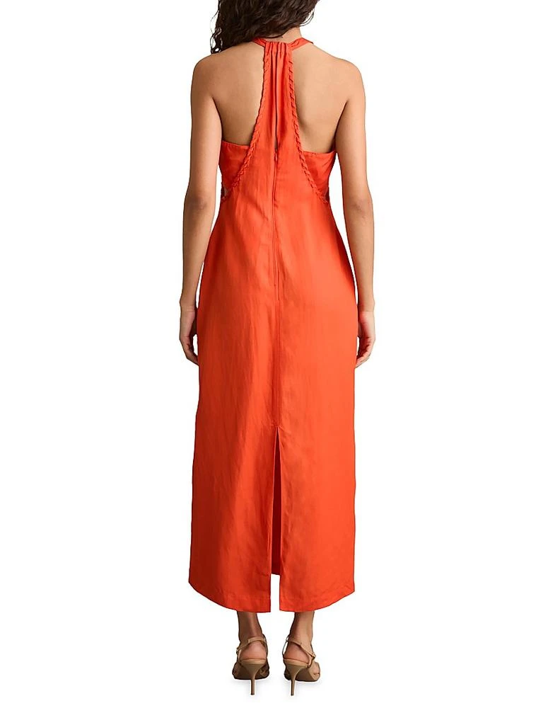 REISS Erika Craft-Stitch Halterneck Dress 4