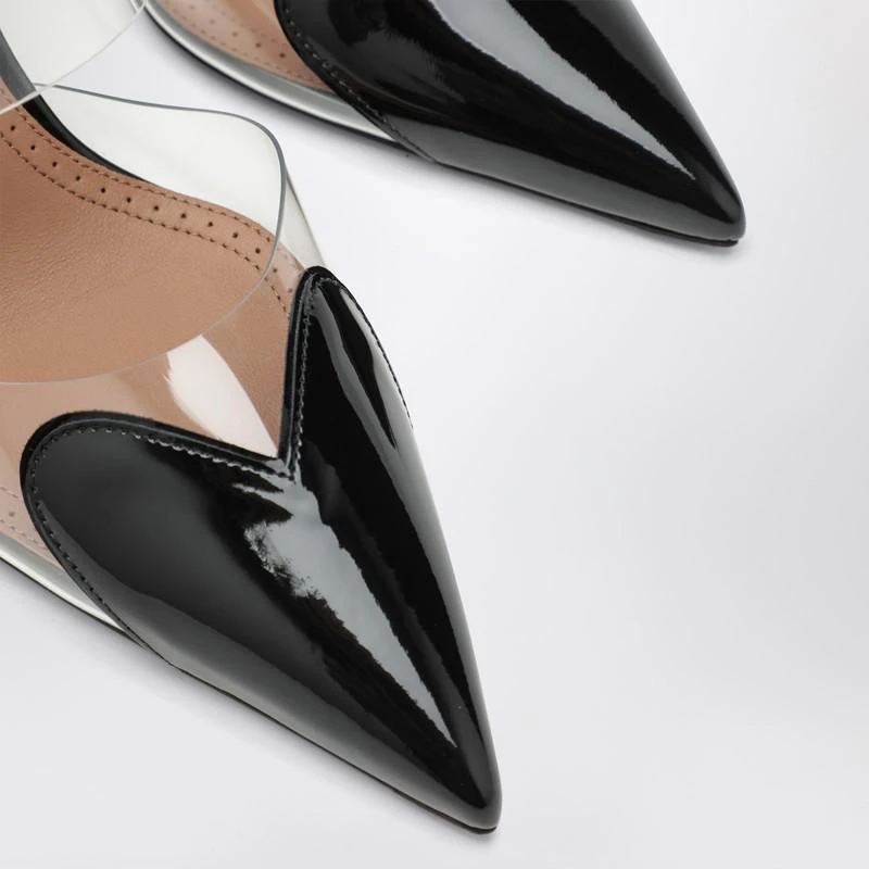 Alaïa Black patent leather Le Coeur wedge mules 5