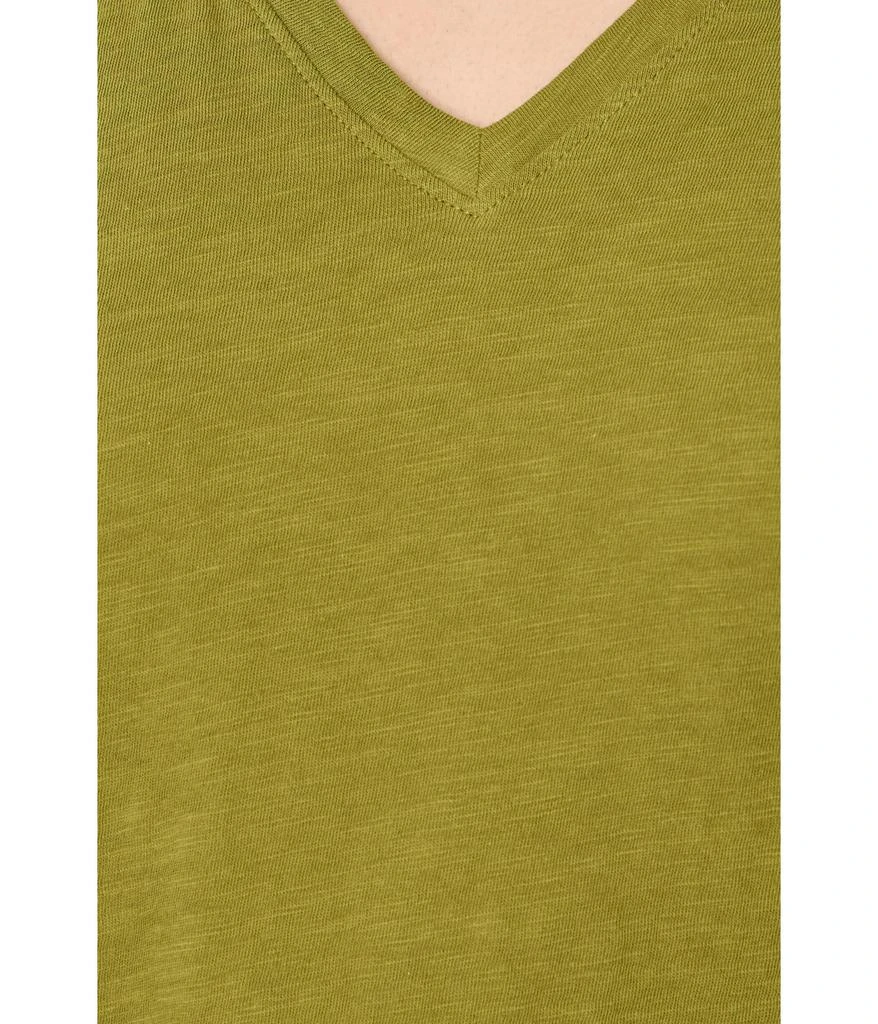 Eileen Fisher Organic Cotton Slubby Jersey V-Neck Short Sleeve Tee 5