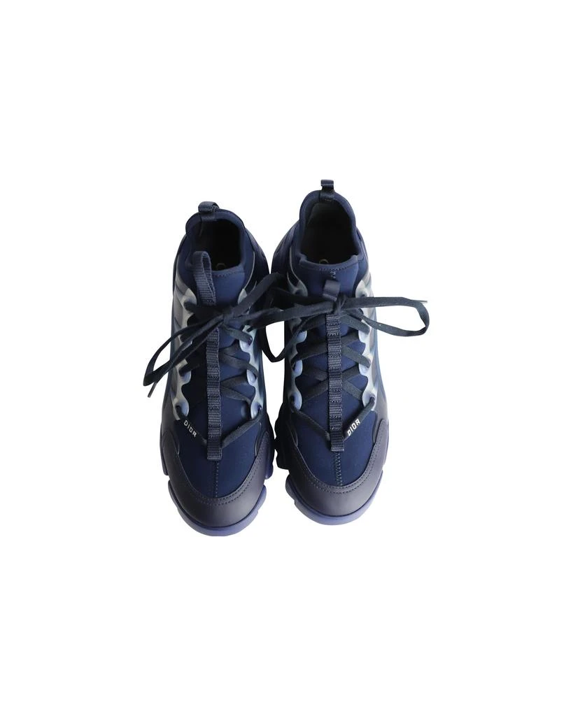 Dior D-Connect Sneakers in Navy Blue Neoprene 6