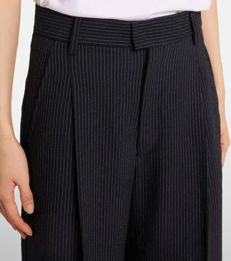 Isabel Marant Romina striped crêpe wide-leg pants 4