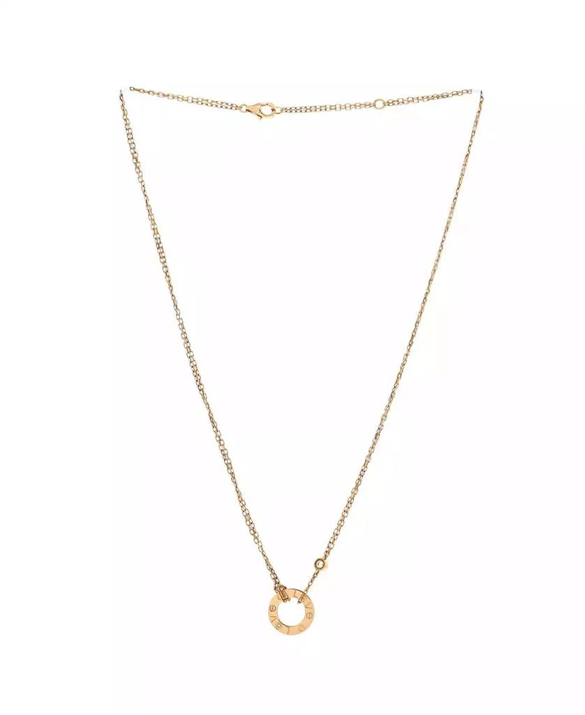 Cartier 2 Diamonds Love Pendant Necklace 2