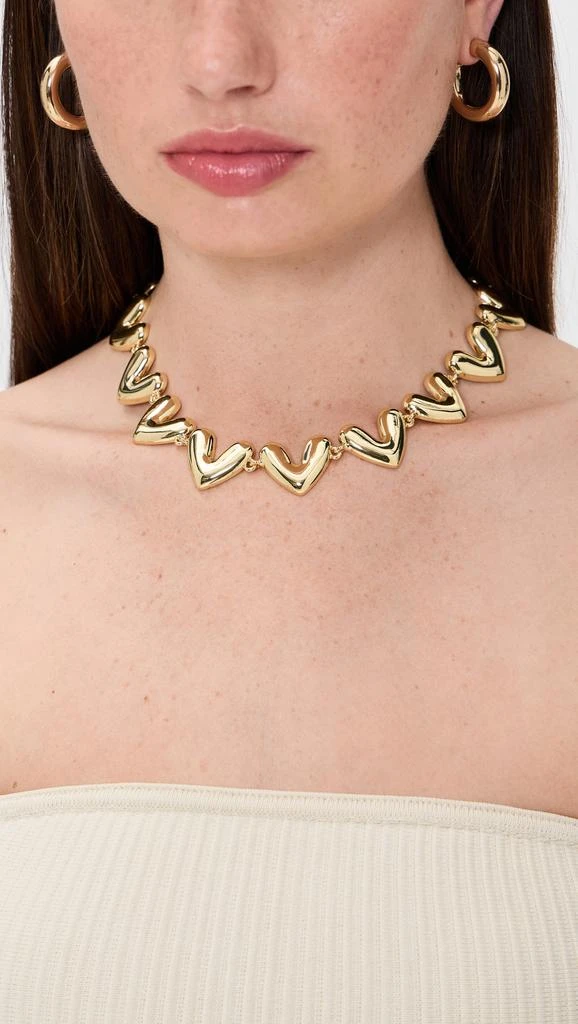 Kenneth Jay Lane Heart Lobster Claw Necklace 2