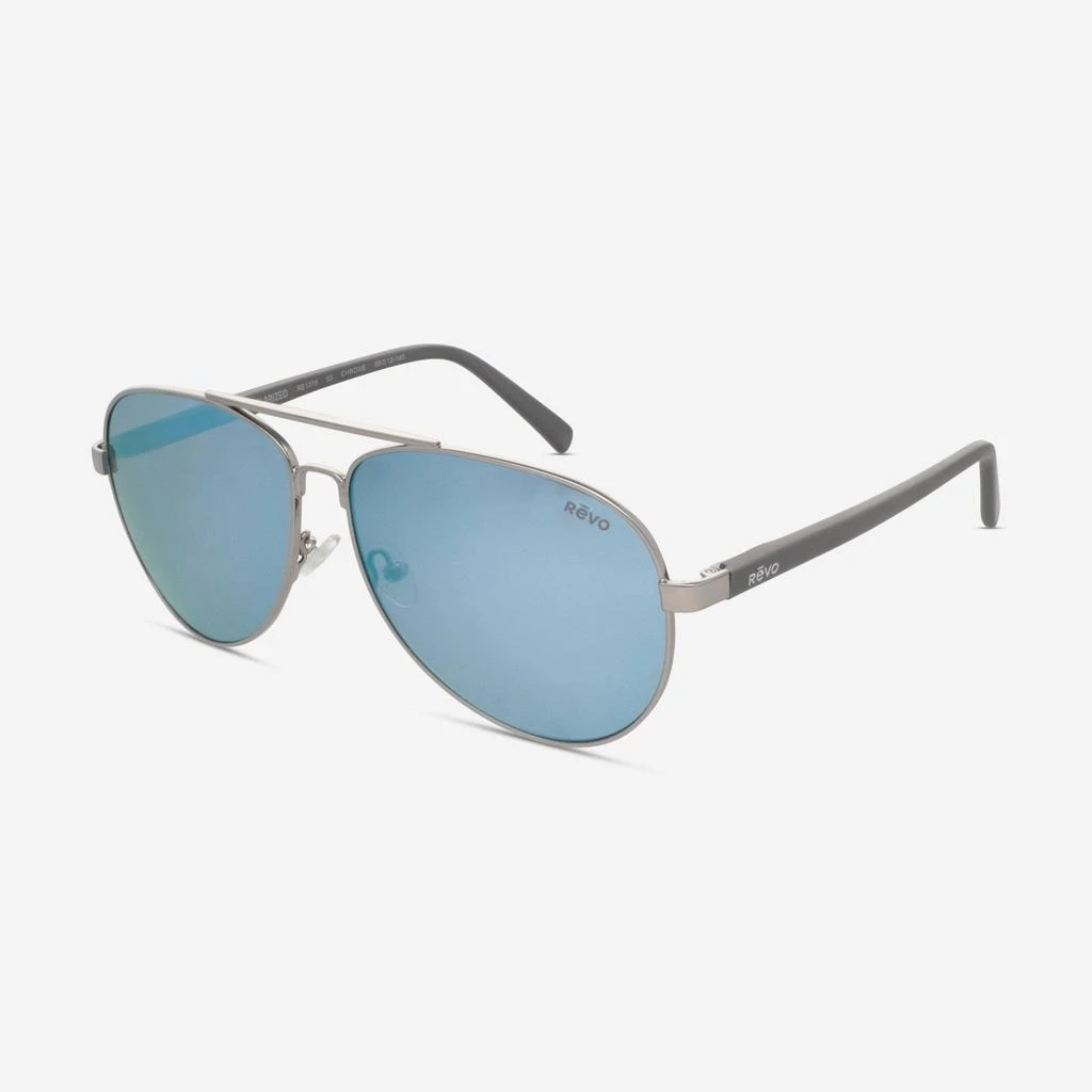 Revo Revo Crest Chrome Blue Water Aviator 66mm Men's Sunglasses RE.1075.03.BL 2