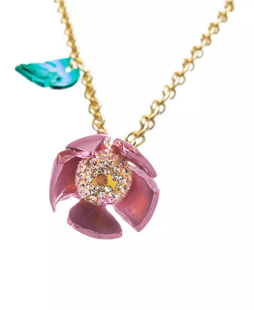 Betsey Johnson Faux Stone Garden Glam Tulip Pendant Necklace 3