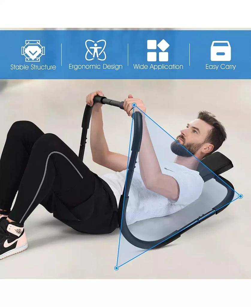 SUGIFT Portable AB Trainer Fitness Crunch Workout Exerciser with Headrest 5