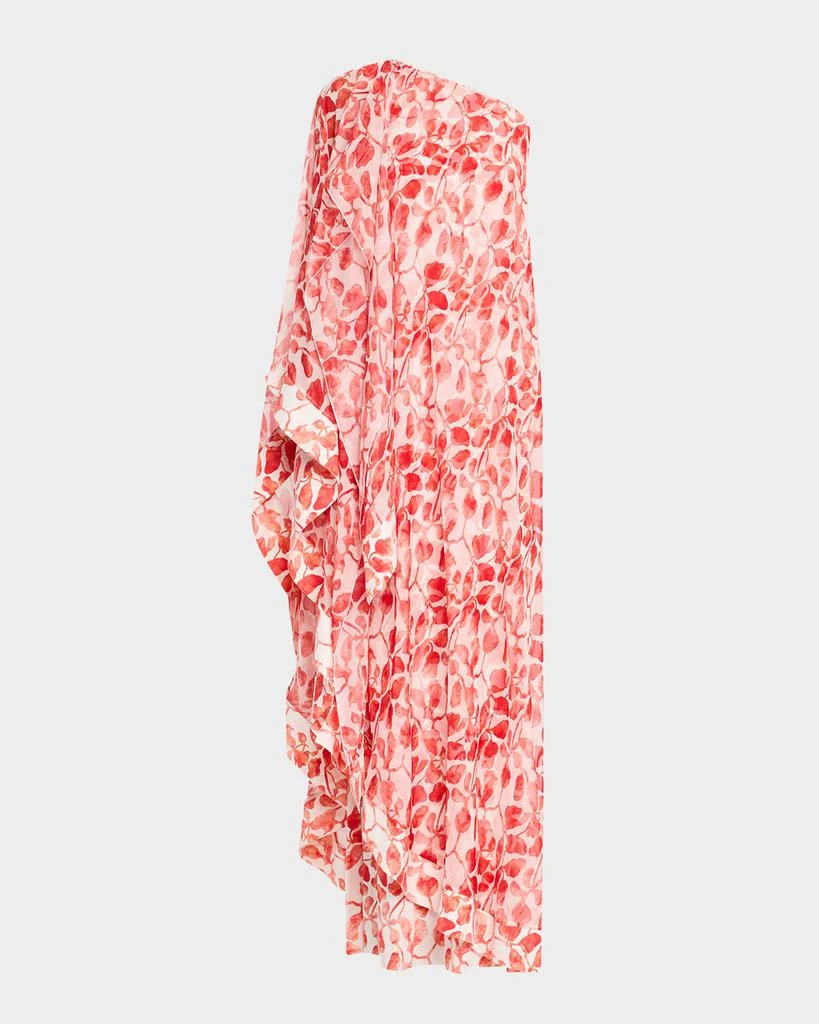 Chiara Boni Toin One-Shoulder Chiffon Draped Gown 1