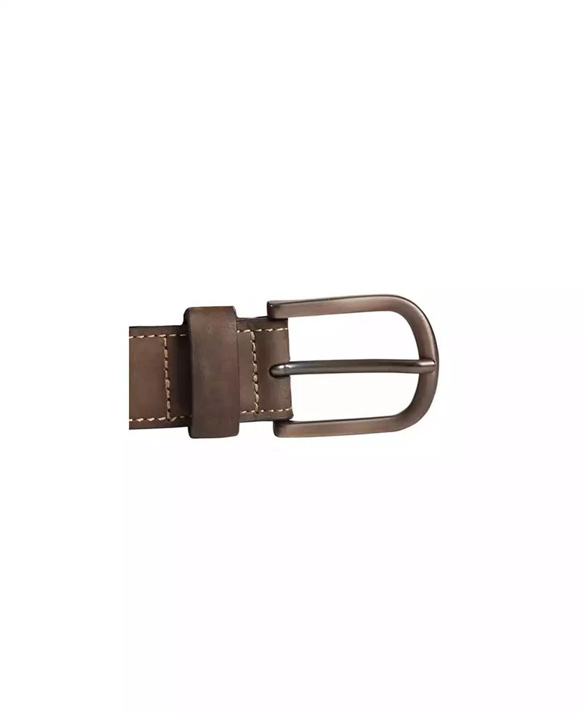 Johnston & Murphy Men's Oiled Contrast Stitched Belt 2
