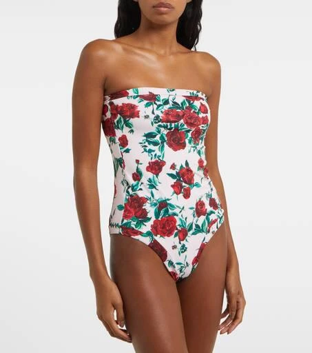 Alexandra Miro Whitney floral belted swimsuit 7