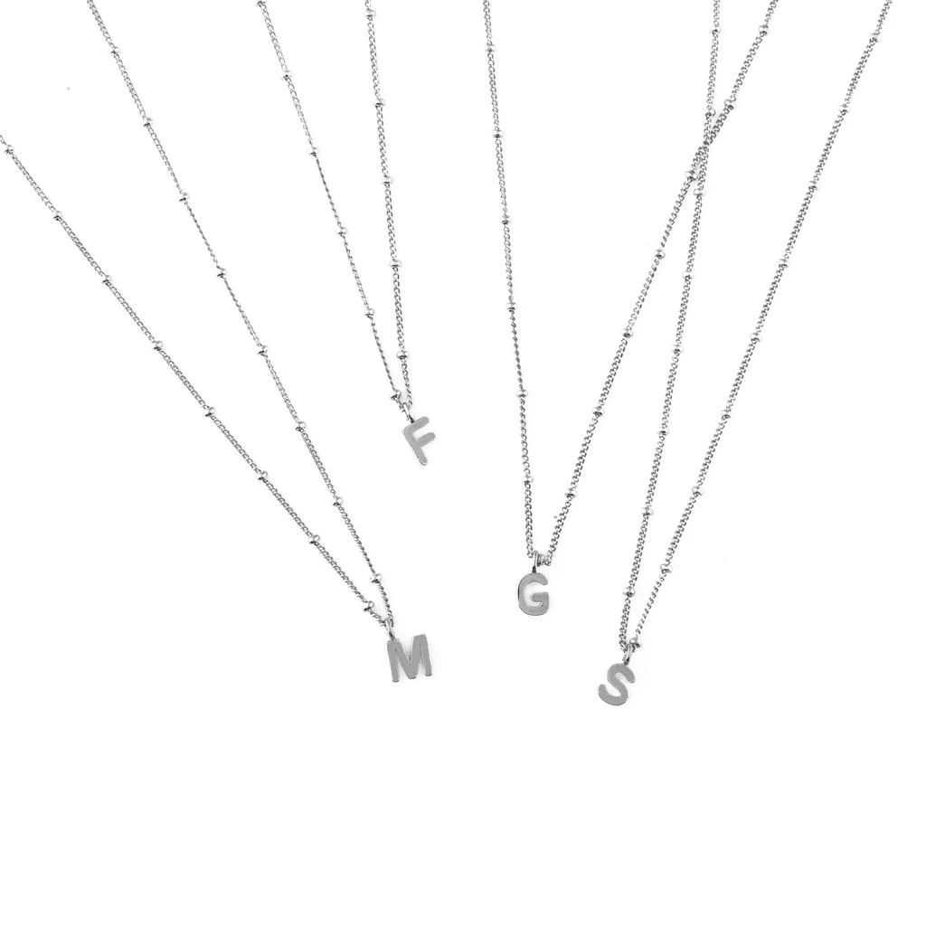 Orelia London Satellite Chain Initial Necklace 3