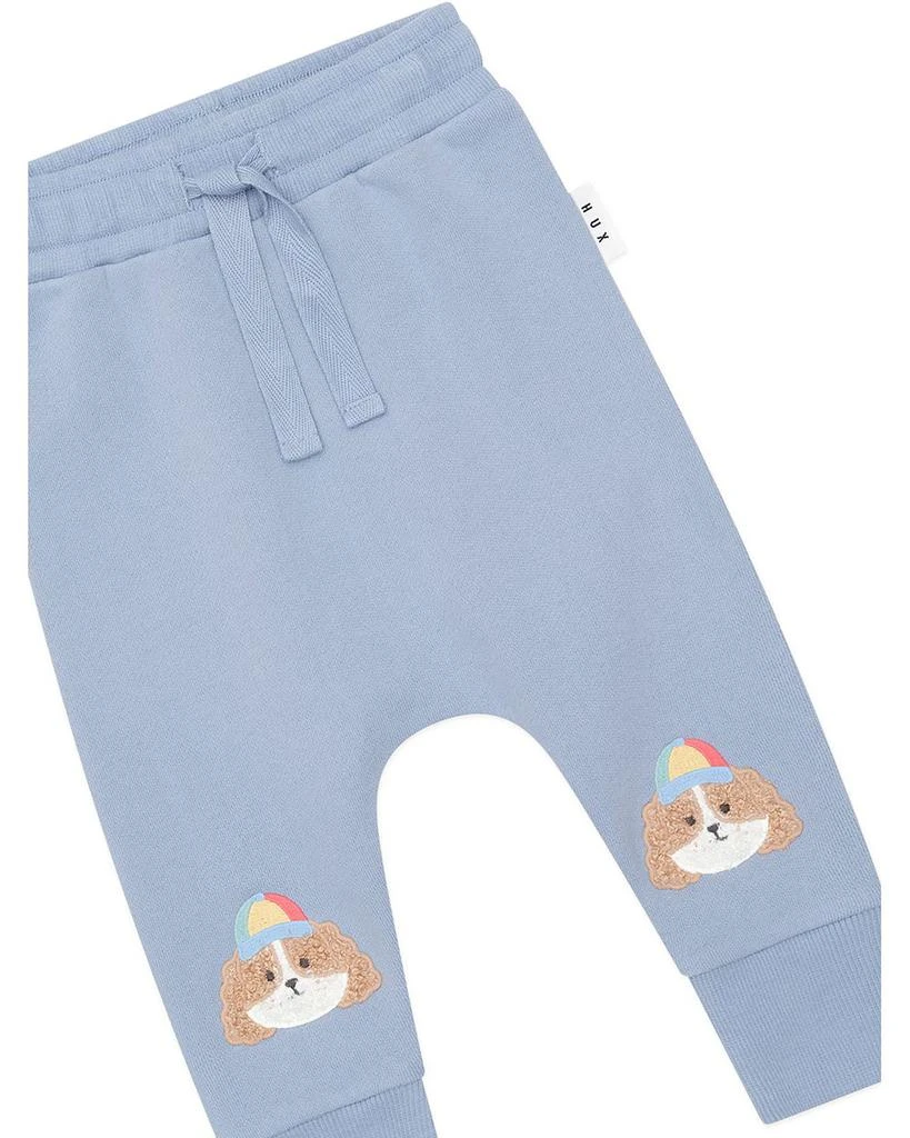 Huxbaby Boys' Happy Pup Fleece Track Pants - Baby 2