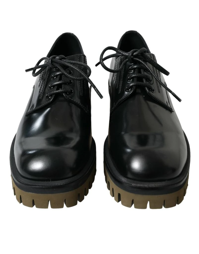 Dolce & Gabbana Elegant Leather Derby Dress Men's Shoes 2