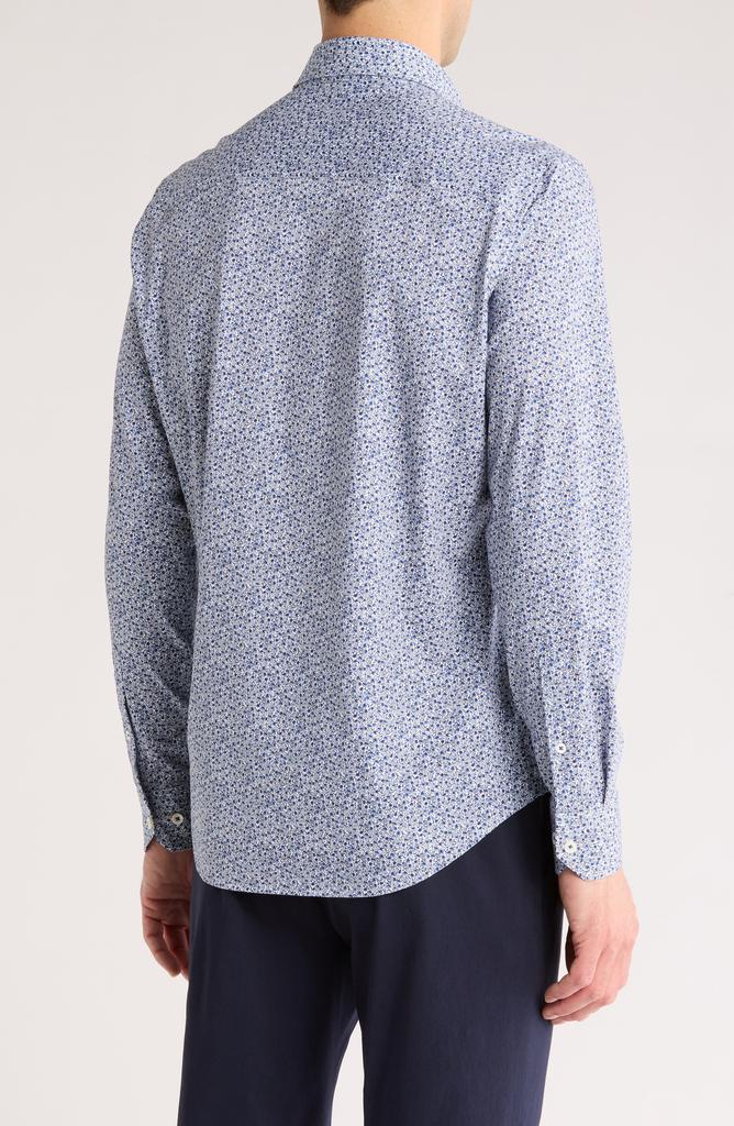 BUGATCHI Stretch Cotton Button-Up Shirt