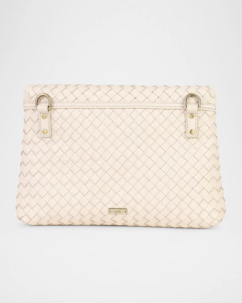 Rafe Jamie Envelope Woven Leather Clutch Bag 3