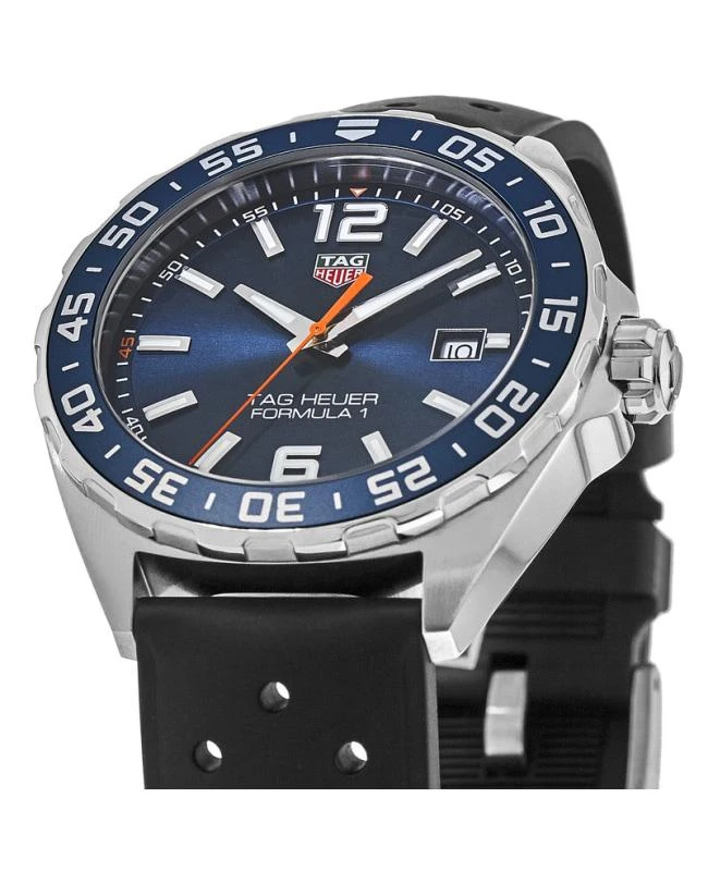 TAG Heuer Tag Heuer Formula 1 Quartz Blue Dial Black Rubber Strap Men's Watch WAZ1010.FT8024 2