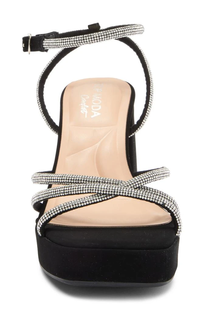 TOP GUY SHOES Crystal Platform Sandal 3