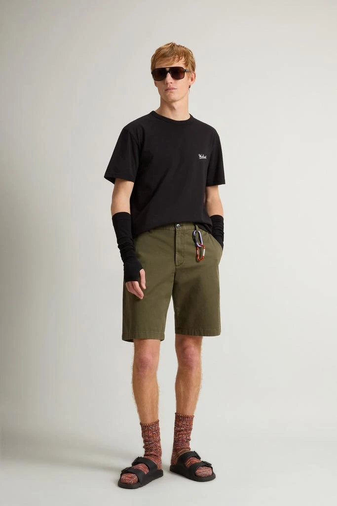 Woolrich Pure Cotton T-Shirt with Logo - Men - Black 2