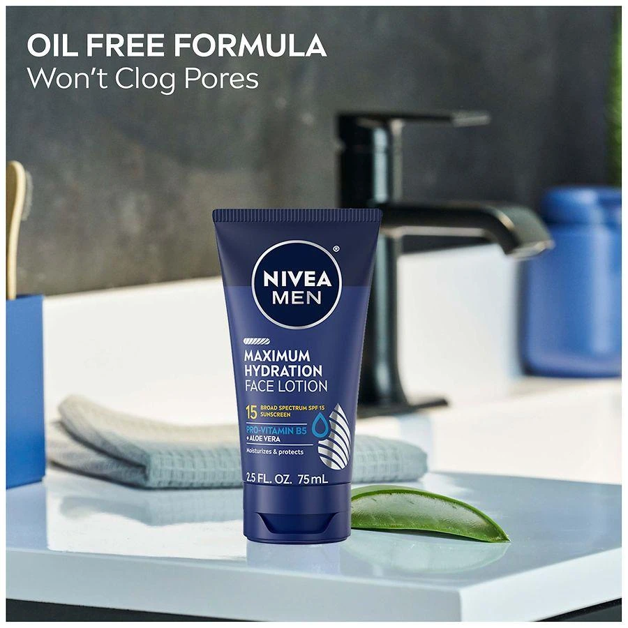 Nivea Maximum Hydration Face Lotion with Broad Spectrum SPF 15 Sunscreen for Men 6