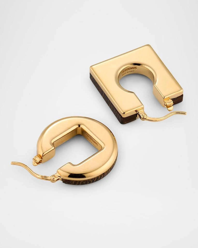 Jacquemus Les Boucles Rond Carre Earrings 4