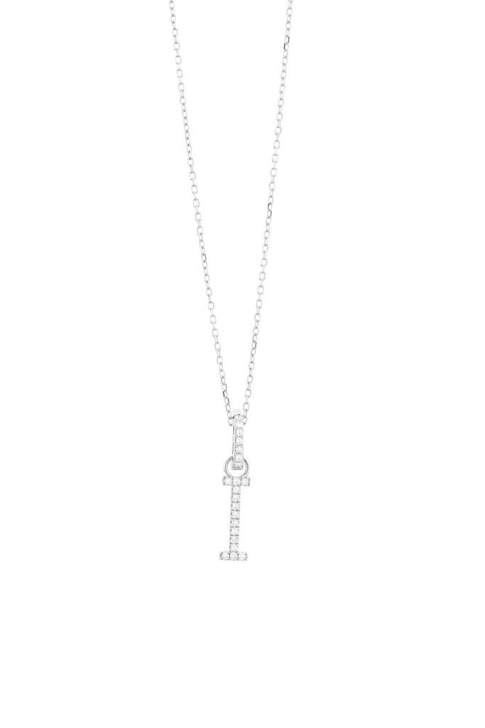 Mozafarian Gold and diamond letter i pendant