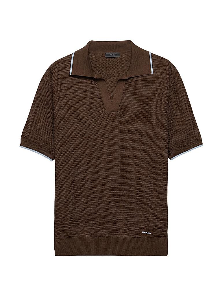 Shop Piqué Polo Shirt with Re-Nylon Details on Sale at BeyondStyle