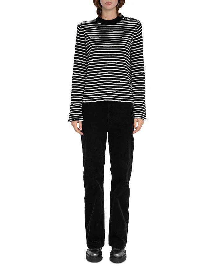 ZADIG 
VOLTAIRE Spiky Wool 
Cashmere Crewneck Sweater 2