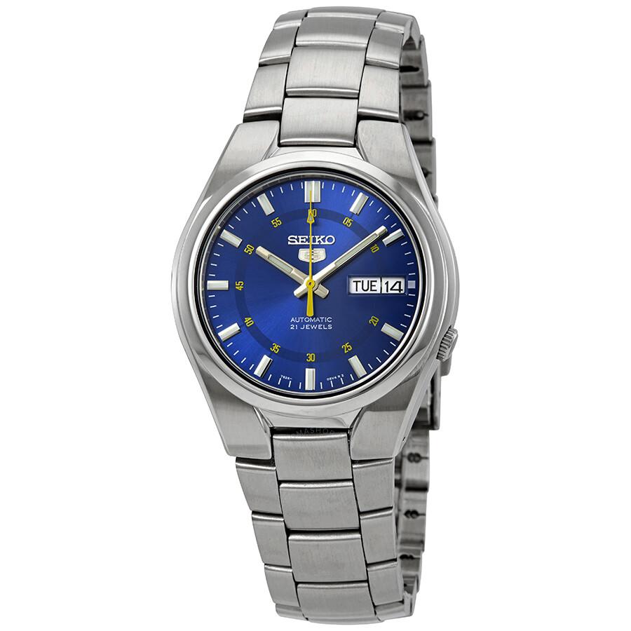 Seiko Open Box - Seiko Series 5 Automatic Blue Dial Men's Watch SNK615