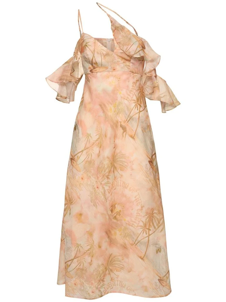 chinese dress ladies Light Blue Linen Silk Shirt Style Dress XXL / Linen Silk / Made to Order 15-20 Days