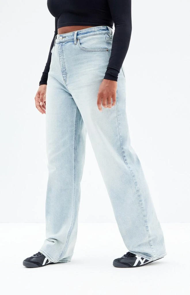PacSun Stretch Light Indigo Curve '90s Boyfriend Jeans 3