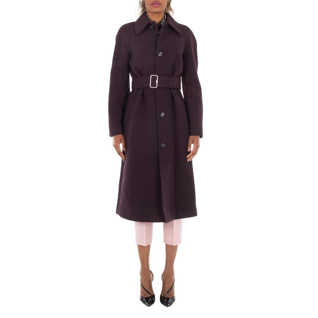 Burberry Burberry Wool Belted Coat, Brand Size 6 ( US Size 4 )