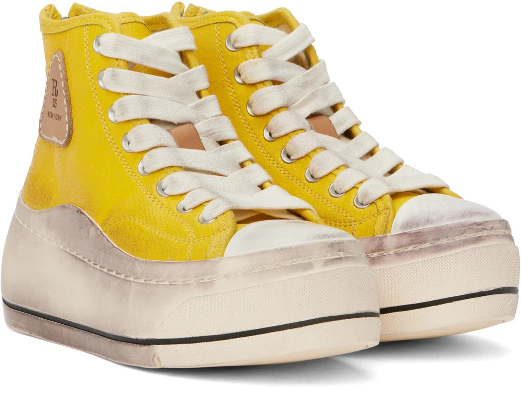 R13 Yellow Kurt High Top sneakers 4