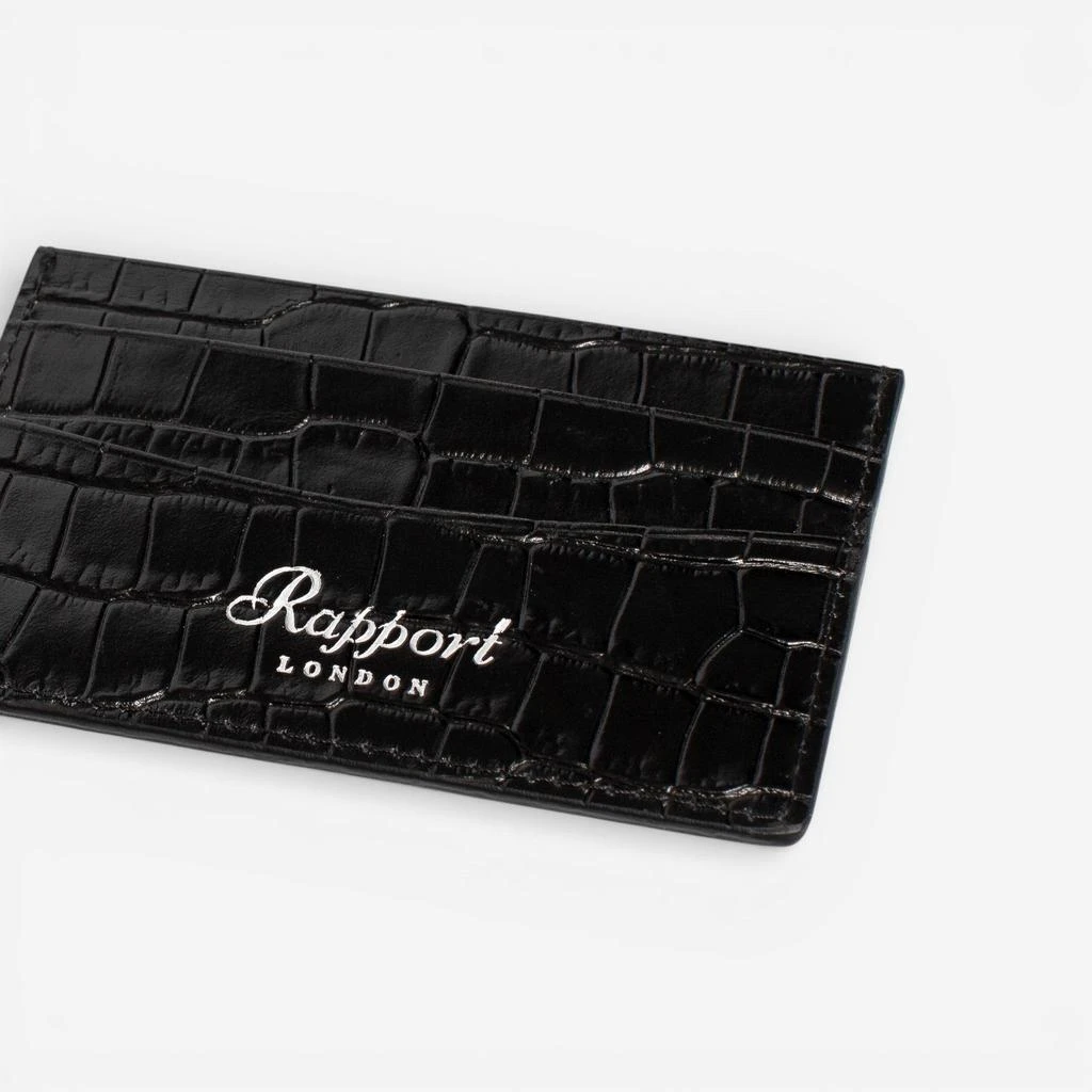 Rapport Rapport Director’s Range Black Leather Credit Card Holder D334 4
